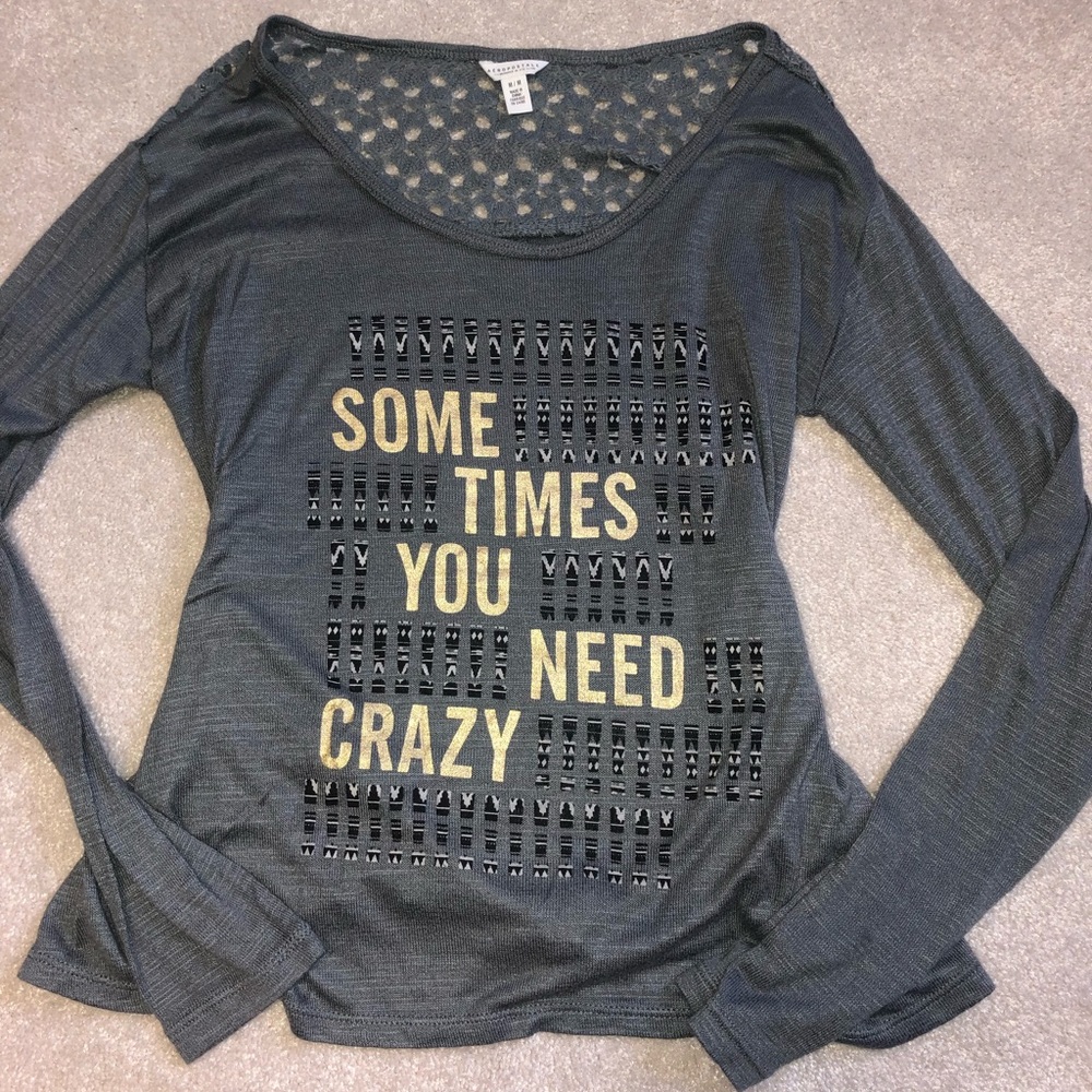 Gray long sleeve Aeropostale shirt